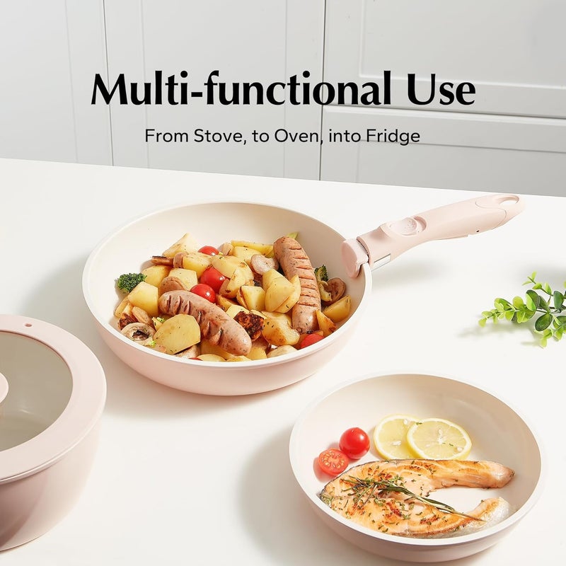 Redchef Removable Handle - Detachable Handle Cookware Replacement, Universal Cookware Handles, Ideal Replacement for All Cookware (Pink) - Image 5